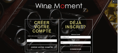 Création d'un site privé de vente de vin - E-commerce
