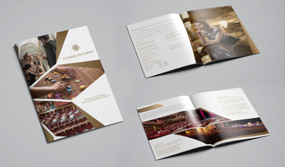 Corporate brochure design for Casino du Liban - Design & graphisme