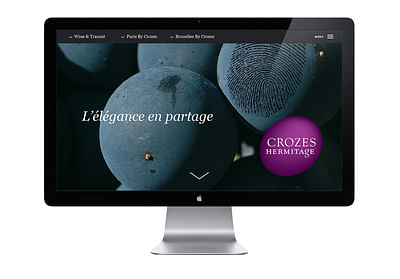 Webdesign pour Crozes Hermitage - Grafikdesign