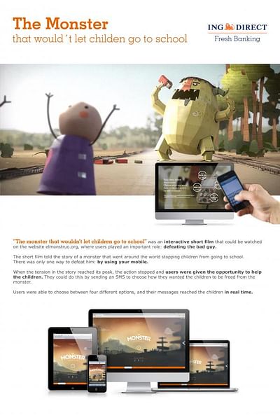 THE MONSTER THAT WOULDN’T LET CHILDREN GO TO SCHOOL - Publicidad