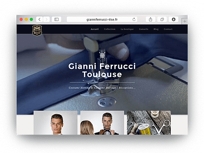 Gianni ferrucci - Création site vitrine Wordpress - Website Creatie
