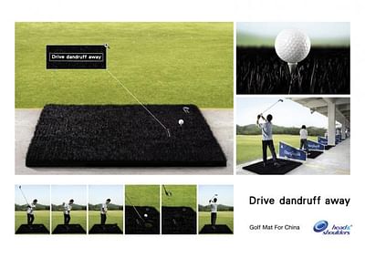 Golf mat - Publicité