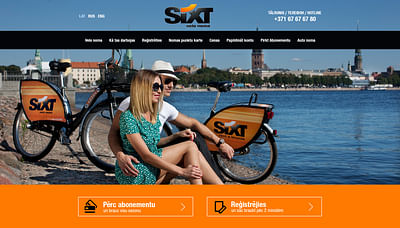 Website for bicycle rental - Webseitengestaltung