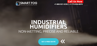 New SmartFog Landing Page (Industrial Humidifiers) - Publicité en ligne