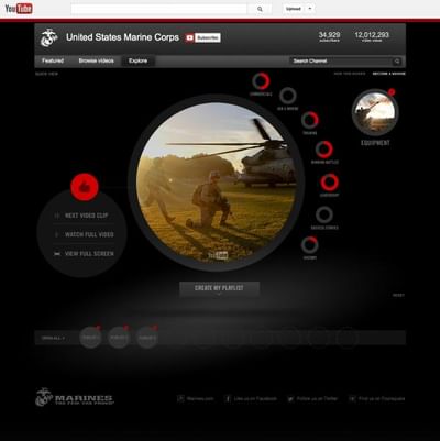 UNITED STATES MARINE CORPS YOUTUBE BRAND CHANNEL - Advertising