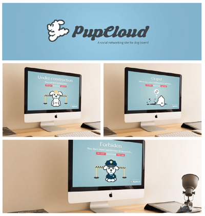 Diseño de identidad corporativa y web de PupCloud - Creación de Sitios Web