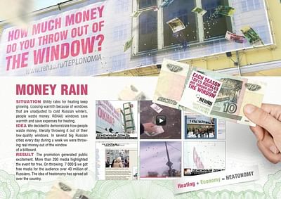 MONEY RAIN - Publicidad