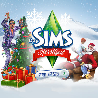 De Sims Kerstlijst - Design & graphisme