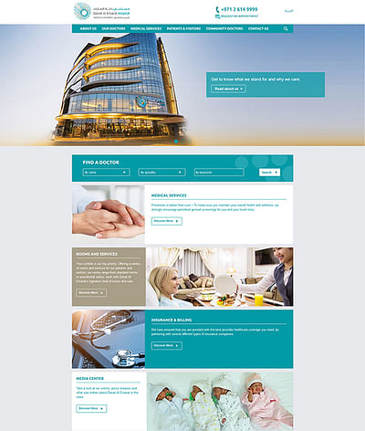 Danat AL Emarat Hospital - Webseitengestaltung