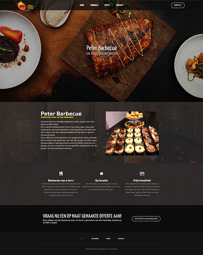 Peter Barbecue - Website Creatie