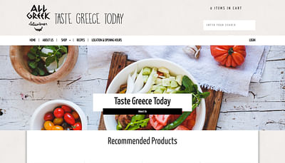 Web-shop for Greek delicacies - E-commerce
