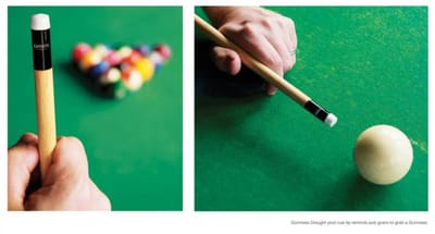 Pool cue - Advertising