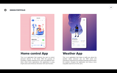 Home control and Weather apps - Motion Design
