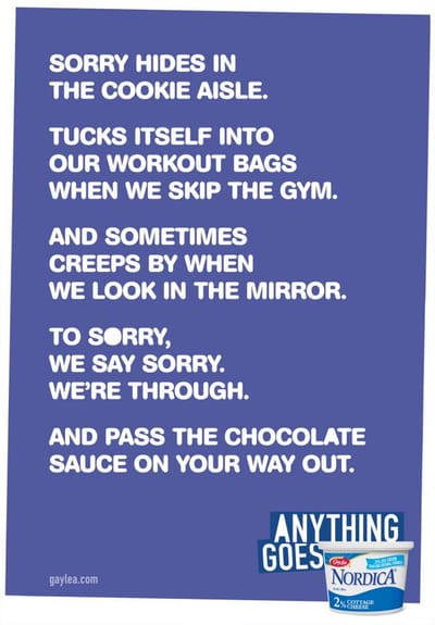 Blue - Werbung