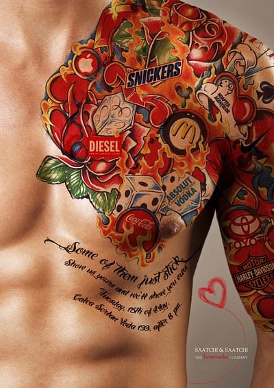 "The Lovemarks Tattoo" - Werbung