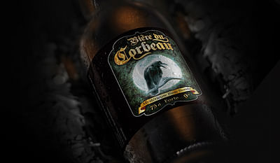 Bière du Corbeau - mystérieuse bière blonde - Design & graphisme