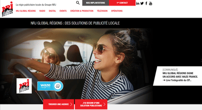 NRJ : Refonte graphique de site - Création de site internet