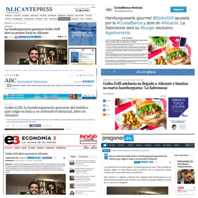 Influencers y gabinete de prensa- Goiko Grill - Public Relations (PR)