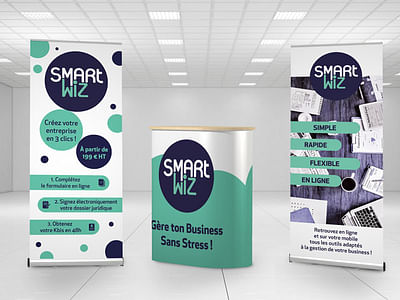 Réalisation et impression d'un kit salon SMARTWIZ - Image de marque & branding