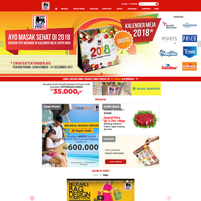 Super Indo - Website Creation