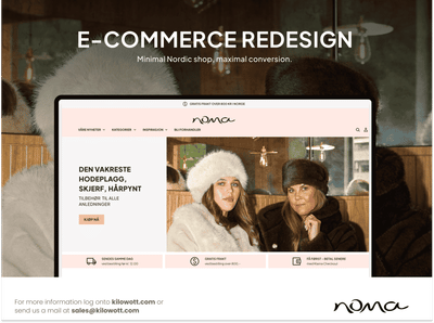 Noma Norge E-Commerce Redesign that drove over 190% Higher Engagement - Website Creation