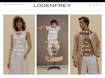 LODENFREY - REDESIGN & ONLINEMARKETING STRATEGIE - E-commerce