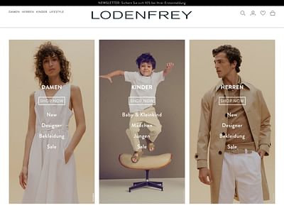 LODENFREY - REDESIGN & ONLINEMARKETING STRATEGIE - Estrategia digital