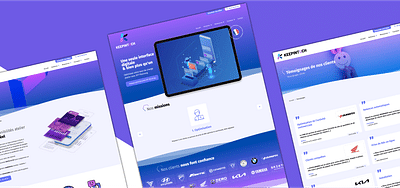 Site vitrine de startup orienté acquisition - Webseitengestaltung