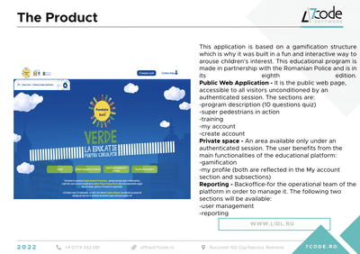 LIDL - Verde la Educație - Web Applicatie
