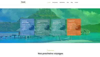 travel with a planner - Création de site internet