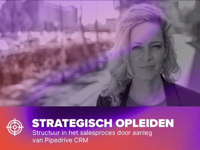 Structuur in het salesproces door aanleg van Pipedrive CRM - Artificial Intelligence