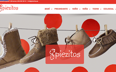 E-commerce Piezitos - Webseitengestaltung