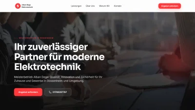 Dega Elektrotechnik - Webseitengestaltung