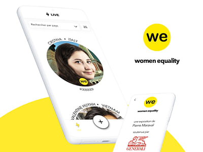WOMAN EQUALITY - Site & app d'une expo mondiale - Mobile App