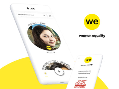 WOMAN EQUALITY - Site & app d'une expo mondiale - App móvil