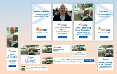 Meine Bank, Digitale Kampagnen - Website Creatie