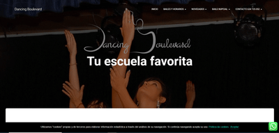 Pagina web Dancing Boulevard - Creación de Sitios Web