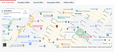 Localisation et intégration Google Map - Image de marque & branding