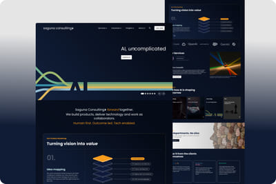 Brand Repositioning & Website Redesign for Saguna Consulting - SEO