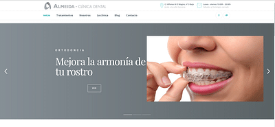 Clínica dental Almeida - Social Media