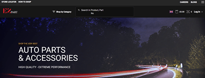 EZ Part – Auto Parts E-commerce Website Design & Development - Référencement naturel