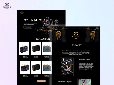 Identité digitale & site e-commerce (Luxe) - Création de site internet