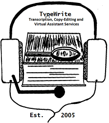 Typewrite Copy Editing, Transcription and VA Services