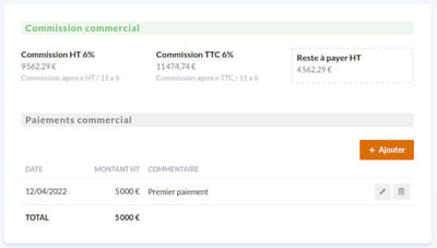 Calcul de commission et suivi de chantier - Développement de Logiciel