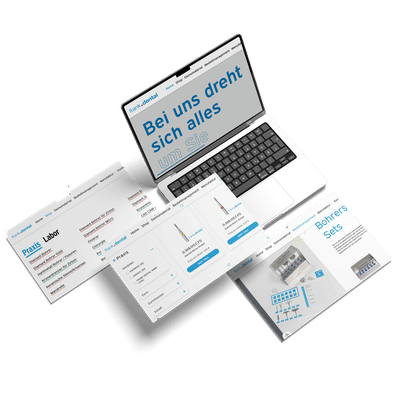 Digitaler Markenaufbau und Shopify-Shop für Dentalhersteller - Webseitengestaltung