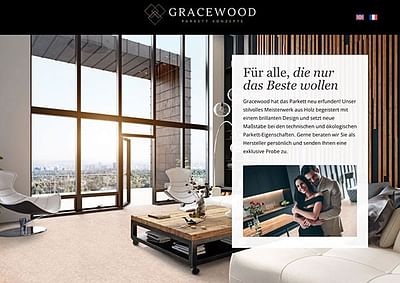 Webprojekt Gracewood Parkett Konzepte - Webseitengestaltung
