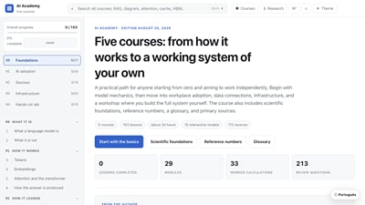 AI Academy: Interactive Course Platform - Aplicación Web