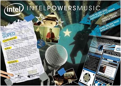 INTEL POWERS MUSIC - Publicidad