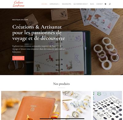 Site Web - Couleurs Lointaines - Design & graphisme