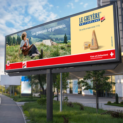 Billboard campaign Gruyere cheese - Content Strategy